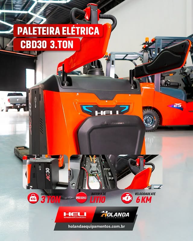A Transpaleteira Elétrica HELI CBD30
